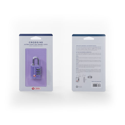 Crossing Ultra-Light TSA 3-Dial Travel Lock